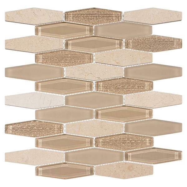 SAMPLE Odyssey 125 x 4 Natural Stone Color Variation Novelty Mosaic Wall Tile, Andova Tiles, Mfr#: SAM-ANDODY504